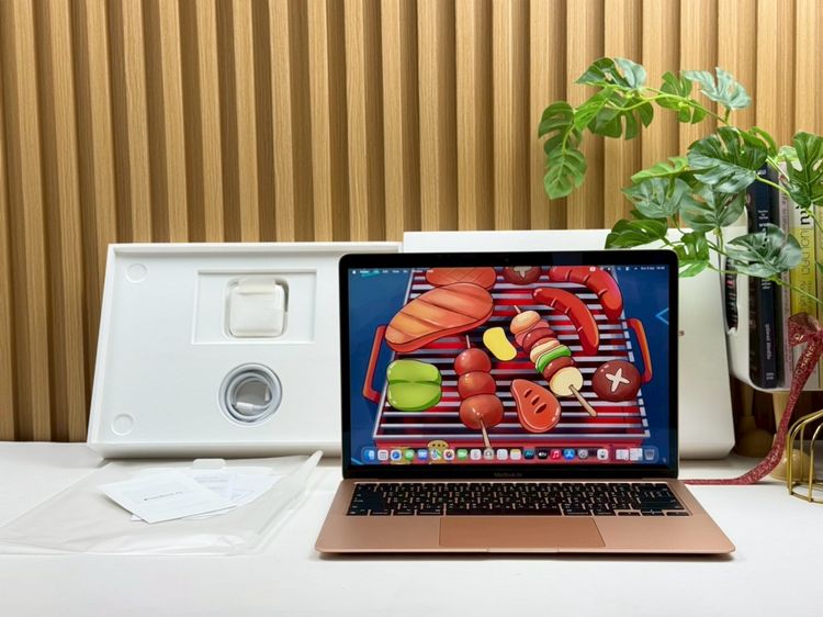 Apple แมค โอเอส 8 กิกะไบต์ อื่นๆ ไม่ใช่ MacBook Air 13-inch M1,2020 Ram8GB SSD256GB Gold