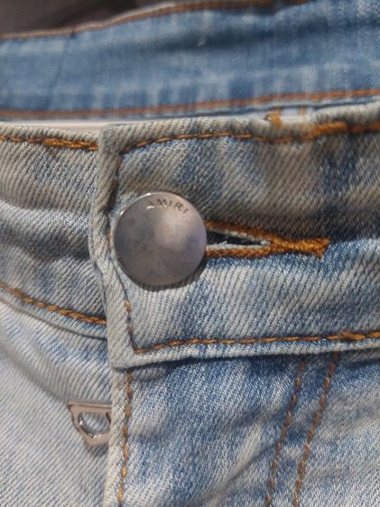 กางเกงยีนส์ AMIRI มือ 2 เอว  32-33 ผ้ายืด ทรงเดฟ รูปที่ 3