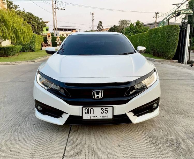 Honda Civic 2017 1.8 EL i-VTEC Sedan เบนซิน ไม่ติดแก๊ส เกียร์อัตโนมัติ ขาว