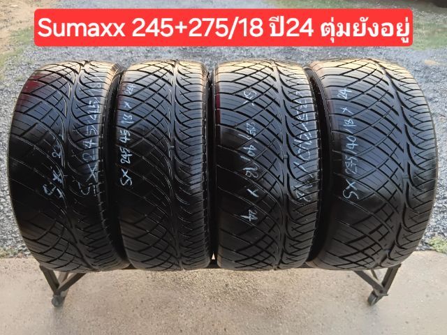 ยางชุดSumaxx  245-275ขอบ18 ปี24 สภาพสวยๆ ตุ่มยังอยู่