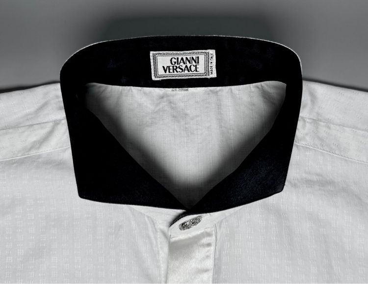 ⚠️โลโก้ MEDUSA‼️เสื้อเชิ้ต GIANNI VERSACE ของแท้ รุ่นแพง แบบสวยสไตล์ลำลอง รูปที่ 8