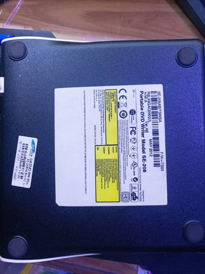Portable DVD Writer ดีวีดีต่อภายนอก SAMSUNG se208 อ่านได้เขียนได้สภาพดีพร้อมสายยูเอสบีใช้งานได้เลย ขาย 159 บาท  รูปที่ 2