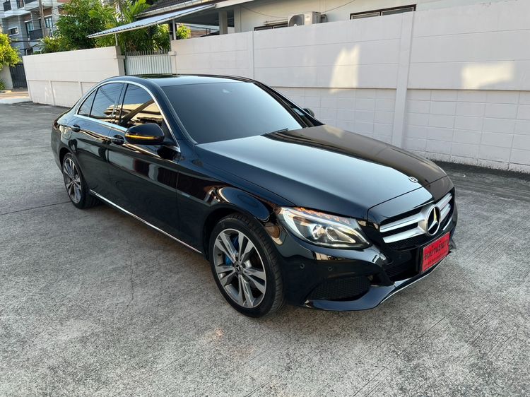 Mercedes-Benz C-Class 2018 C350 Sedan ปลั๊กอินไฮบริด (PHEV) เกียร์อัตโนมัติ ดำ รูปที่ 4