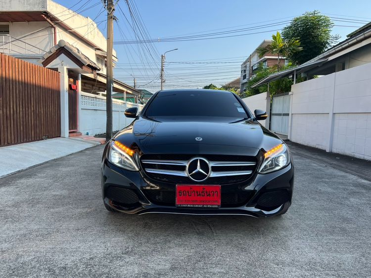 Mercedes-Benz C-Class 2018 C350 Sedan ปลั๊กอินไฮบริด (PHEV) เกียร์อัตโนมัติ ดำ รูปที่ 3