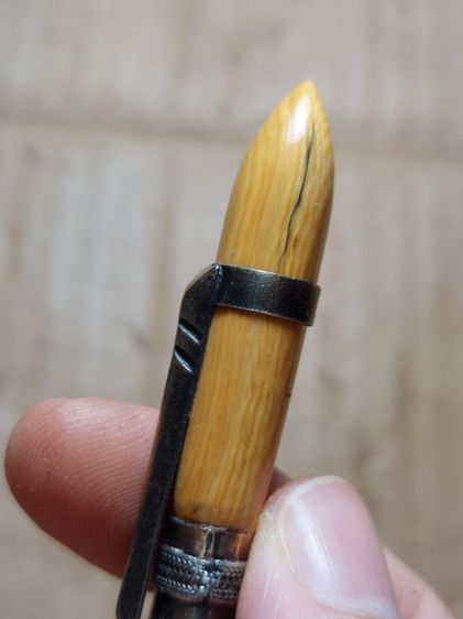 เครื่องรางมีดหมอหลวงพ่อเดิมด้ามงแหมเงินใบ2.5ยาวรวม5นิ้ว รูปที่ 4