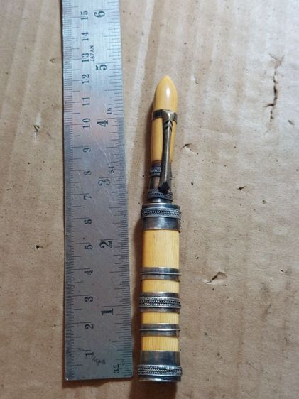 เครื่องรางมีดหมอหลวงพ่อเดิมด้ามงแหมเงินใบ2.5ยาวรวม5นิ้ว รูปที่ 7