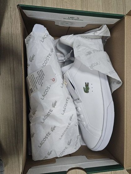 ขายรองเท้าLacoste สีขาว เบอร์10,43 ของใหม่ รูปที่ 6