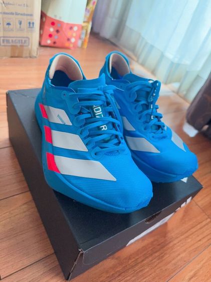น้ำเงิน ผ้าใบ รองเท้าผ้าใบ UK 7.5 | EU 41 1/3 | US 8 Adidas Adizero Adios Pro 4 