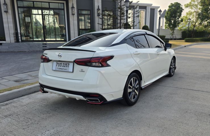 Nissan Almera 2020 1.0L Turbo V CVT Sedan เบนซิน ไม่ติดแก๊ส เกียร์อัตโนมัติ ขาว รูปที่ 4