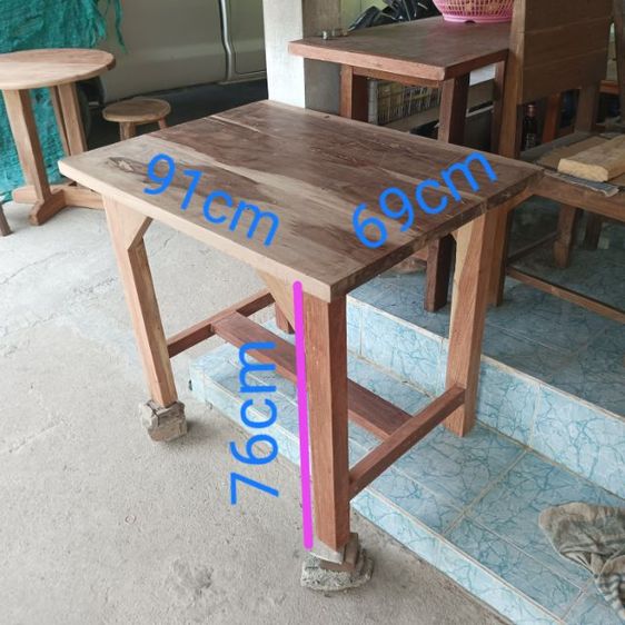 โต๊ะเดี่ยวไม้เนื้อแข็งงานไม้เก่าประกอบใหม่ ท๊อปหนา30มิล  รูปที่ 4