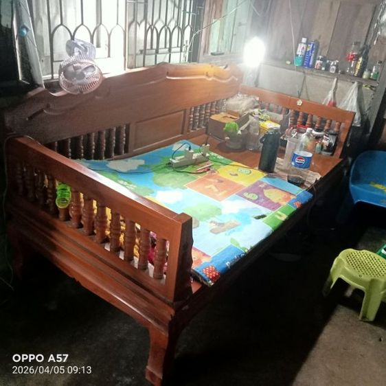 เตียงไม้แหย่งกว้าง95. 5ยาว190สูง65.5 รูปที่ 5