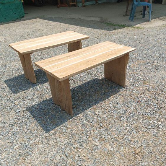 ชุดโต๊ะเก้าอี้กลม ทำจากไม้เนื้อแข็ง งานไม้เก่าประกอบใหม่ ท๊อปหน่30มิล รูปที่ 10