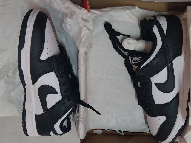 ขายรองเท้า NIKE DUNK LOW รุ่นสีขาวดำ Panda รูปที่ 4