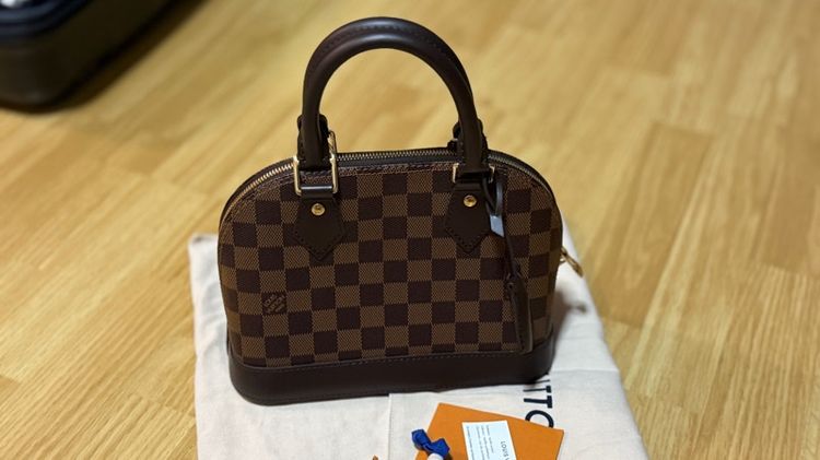 หญิง น้ำตาล หนังแท้ Louis Vuitton กระเป๋าหลุยส์