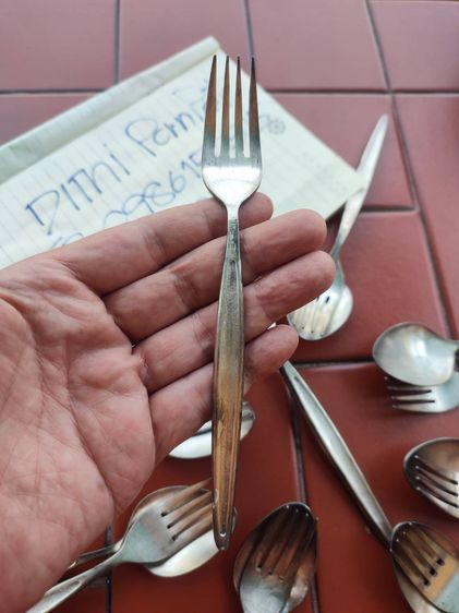 ช้อน-ซ้อม เคลือบเงิน งานเก่า  งานเก่า อายุมากกว่า 30ปี รูปที่ 4