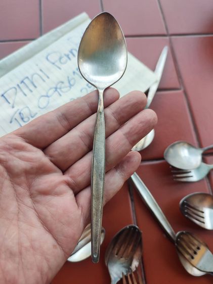 ช้อน-ซ้อม เคลือบเงิน งานเก่า  งานเก่า อายุมากกว่า 30ปี รูปที่ 2
