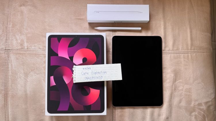 256 GB iPad Air 5 256GB WiFi สภาพนางฟ้า มือเดียว เจ้าของขายเอง + Apple Pencil 2 กล่องครบ
