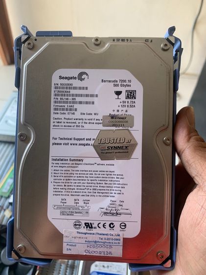 ฮาร์ดดิสก์ 500 GB ใช้งานได้ปกติ รูปที่ 2