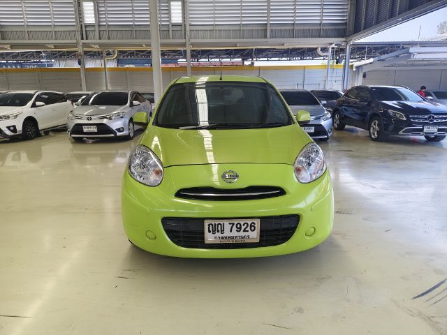 Nissan March 2010 1.2 EL Sedan เบนซิน ไม่ติดแก๊ส เกียร์อัตโนมัติ เขียว รูปที่ 4