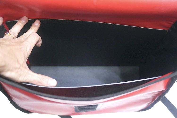 กระเป๋า messenger ไปรษณีย์ไทย สีแดง ผ้าไวนิลหนา ใบใหญ่ รูปที่ 10