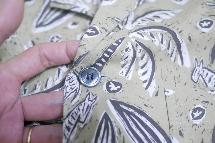 เสื้อฮาวาย Pacific Scene ลายฮาวาย-สีโทนน้ำตาล (L 50) รูปที่ 4