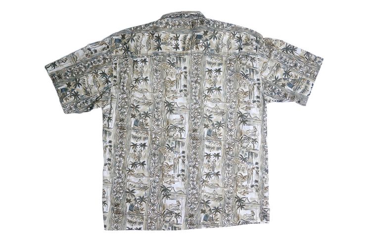 เสื้อฮาวาย BORG ลายม้าลาย-พื้นน้ำตาล (M 46) รูปที่ 5