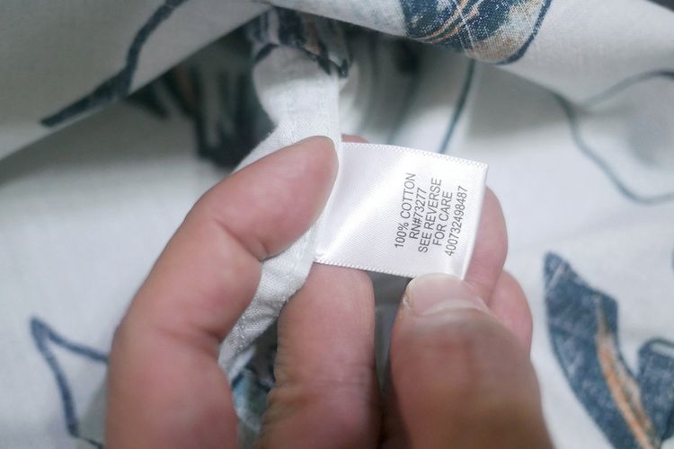 เสื้อฮาวาย Croft and Barrow ลายใบไม้-พื้นขาวอมฟ้า (L 43) รูปที่ 5