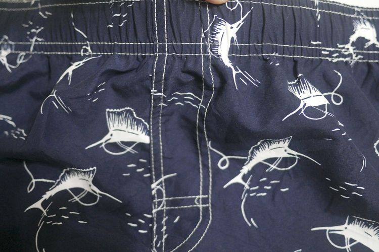 กางเกงขาสั้น RS Surf สีกรมท่า ลายปลา (XL 34-40) รูปที่ 2