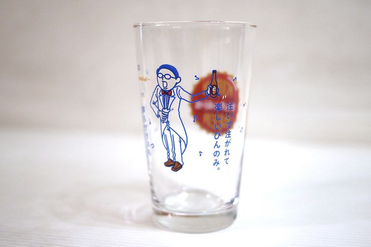 แก้วเบียร์เล็กญี่ปุ่นแท้ Kirin คิริน ลายการ์ตูนสไตล์ญี่ปุ่น (ยก 4 ใบ) รูปที่ 3