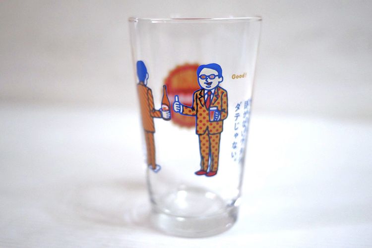 แก้วเบียร์เล็กญี่ปุ่นแท้ Kirin คิริน ลายการ์ตูนสไตล์ญี่ปุ่น (ยก 4 ใบ) รูปที่ 4