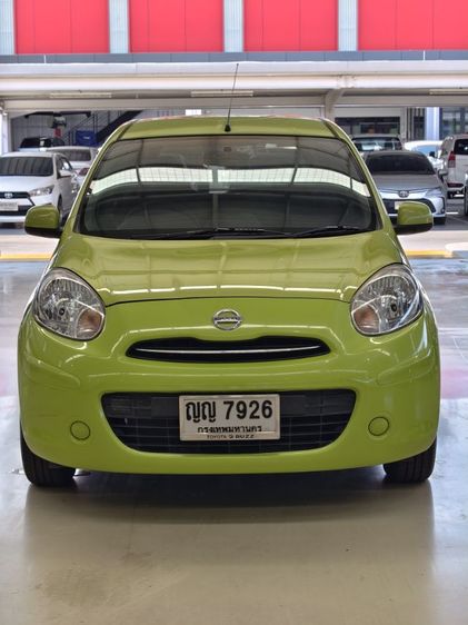 Nissan March 2010 1.2 EL Sedan เบนซิน ไม่ติดแก๊ส เกียร์อัตโนมัติ เขียว รูปที่ 2