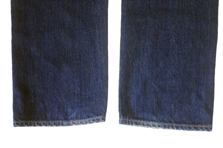 กางเกงยีนส์ JEAN SHOP สีน้ำเงิน made in U.S.A. ริมส้ม (36) รูปที่ 10