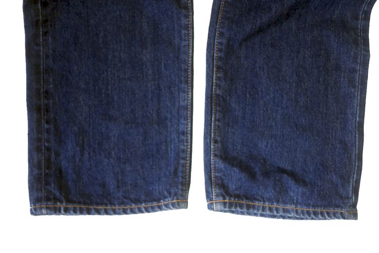 กางเกงยีนส์ JEAN SHOP สีน้ำเงิน made in U.S.A. ริมส้ม (36) รูปที่ 8