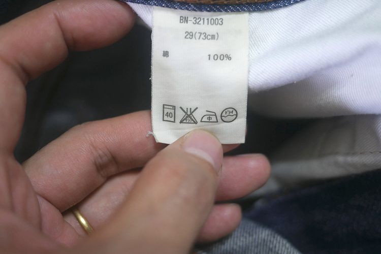 กางเกงยีนส์ Back Number สีน้ำเงินเข้ม รุ่น Premium Vintage Denim made in Nippon JAPAN (29) รูปที่ 11