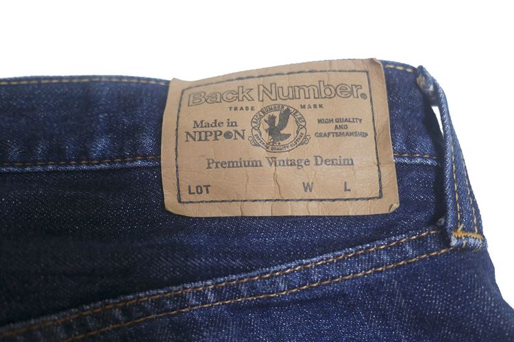 กางเกงยีนส์ Back Number สีน้ำเงินเข้ม รุ่น Premium Vintage Denim made in Nippon JAPAN (29) รูปที่ 15