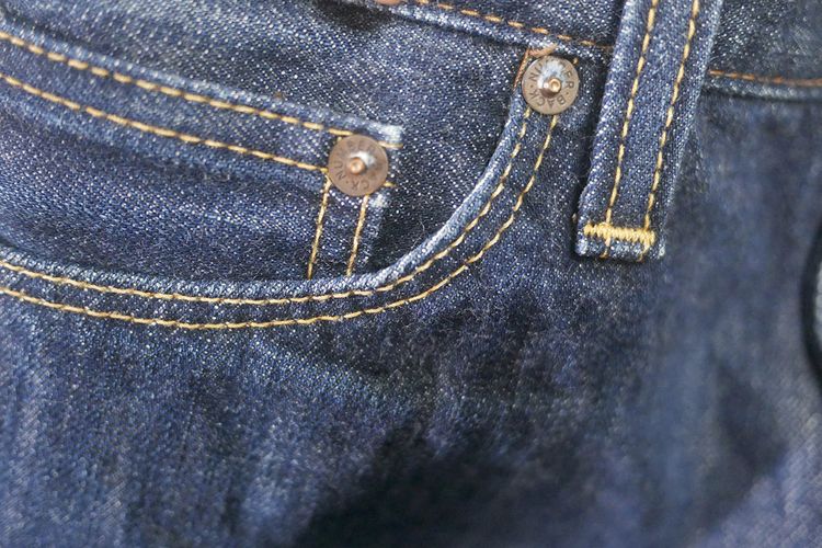 กางเกงยีนส์ Back Number สีน้ำเงินเข้ม รุ่น Premium Vintage Denim made in Nippon JAPAN (29) รูปที่ 10