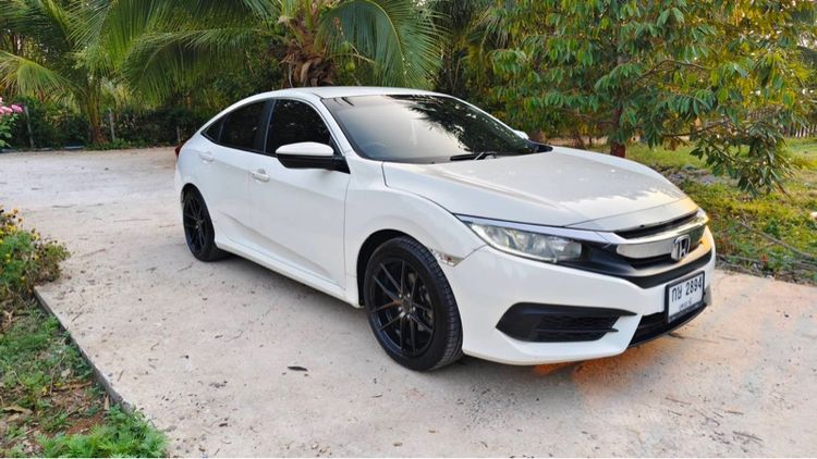 Honda Civic 2017 1.8 E i-VTEC Sedan เบนซิน ไม่ติดแก๊ส เกียร์อัตโนมัติ ขาว รูปที่ 3