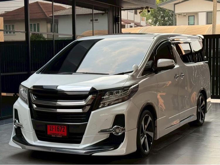 Toyota Alphard 2015 3.5 Executive Lounge Van เบนซิน LPG เกียร์อัตโนมัติ ขาว