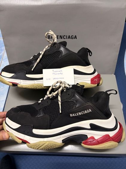 ดำ ผ้าใบ รองเท้าผ้าใบ UK 8 | EU 42 | US 8.5 อื่นๆ รองเท้า Balenciaga triple s