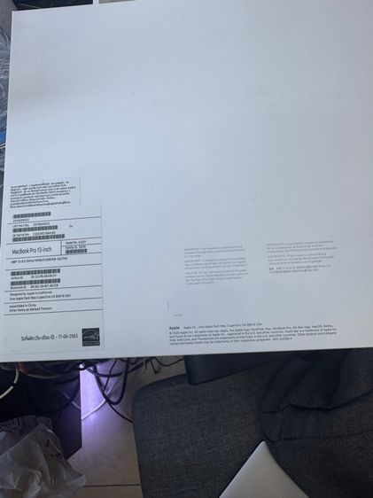 MacBook Pro 13 inch 2020 💻 i5 Quad-Core RAM 16GB SSD 512GB จอ Retina คีย์บอร์ด English ครบกล่อง อุปกรณ์แท้ ใช้งานปกติ ไม่มีรอย รูปที่ 13