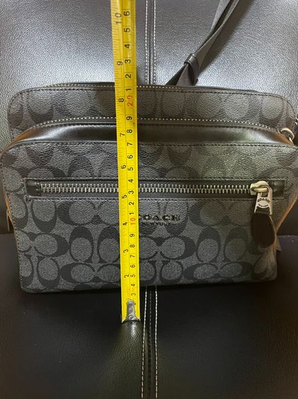 ขายกระเป๋าครอสบอดี้ Coach รุ่น 91485 (West Camera Bag In Signature Canvas) แคนวาสลาย Signature และหนังแท้ราคา4,000บาท รูปที่ 10