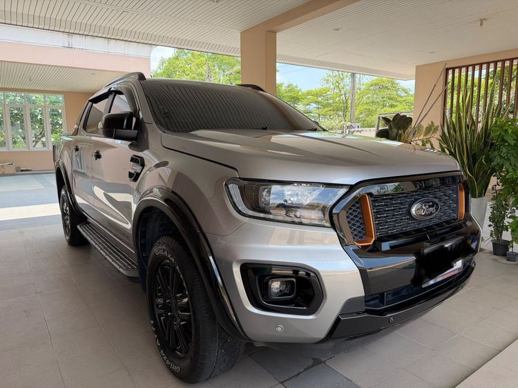 Ford Ranger 2021 2.0 Hi-Rider Wildtrak Pickup ดีเซล ไม่ติดแก๊ส เกียร์อัตโนมัติ บรอนซ์เงิน รูปที่ 3