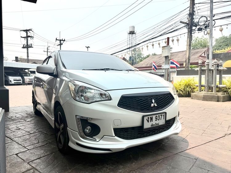 Mitsubishi Attrage 2019 1.2 GLX เบนซิน ไม่ติดแก๊ส เกียร์อัตโนมัติ ขาว