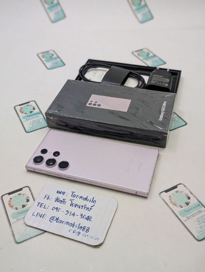 ขาย เทิร์น Samsung Galaxy S23 Ultra Lavender 256 Gb ศูนย์ไทย สภาพสวย อุปกรณ์ครบยกกล่อง ถูกๆ เพียง 12,990 บาท ครับ