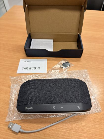 ของใหม่มือ1 Poly Sync 10 Speakerphone ลำโพงประชุมเทพ ไมค์ชัด ตัดเสียงรบกวน รูปที่ 3