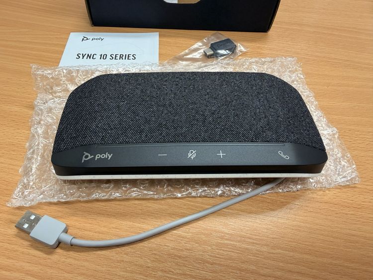 ของใหม่มือ1 Poly Sync 10 Speakerphone ลำโพงประชุมเทพ ไมค์ชัด ตัดเสียงรบกวน รูปที่ 4