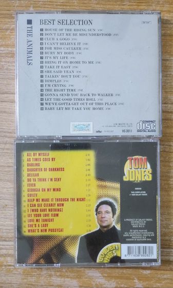 CD Audio วง The Animals และTom Jones แผ่นญี่ปุ่น รูปที่ 3
