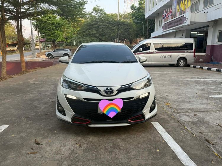 Toyota Yaris 2018 1.2 G Sedan เบนซิน ไม่ติดแก๊ส เกียร์อัตโนมัติ ขาว รูปที่ 2