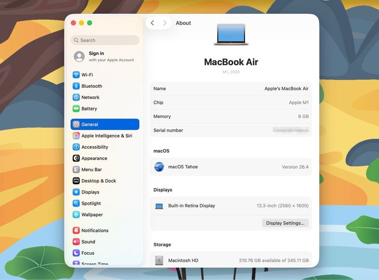 MacBook Air 13-inch M1,2020 Ram8GB SSD256GB Gold รูปที่ 12