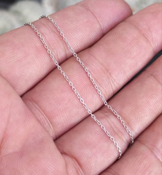 สร้อยคอพร้อมจี้มุกทองคำแท้ 18k White Gold Japan​ สวยมาก​ ถูกที่สุดในโลกครับ รูปที่ 6